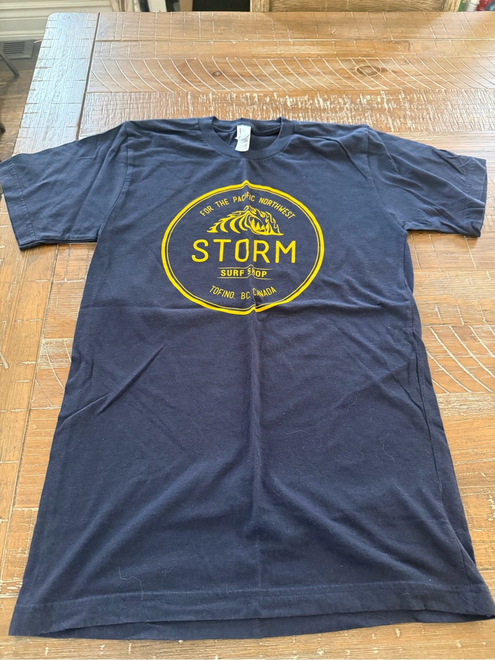 Storm Surf Shop Navy Graphic Tee - Tofino, BC